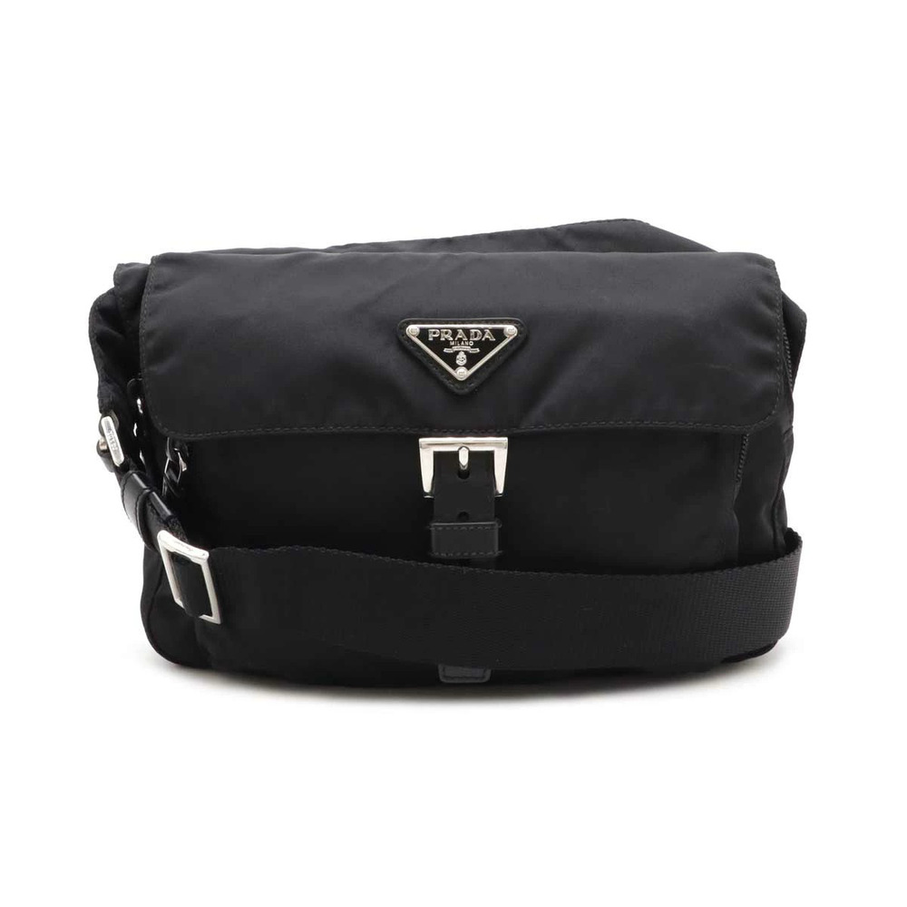 Prada Crossbody Bag Leather NERO Black
